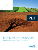 SAP S4HANA Migration Greenfield Brownfield or Phased Whitepaper Bluefin Solutions 2017 PDF