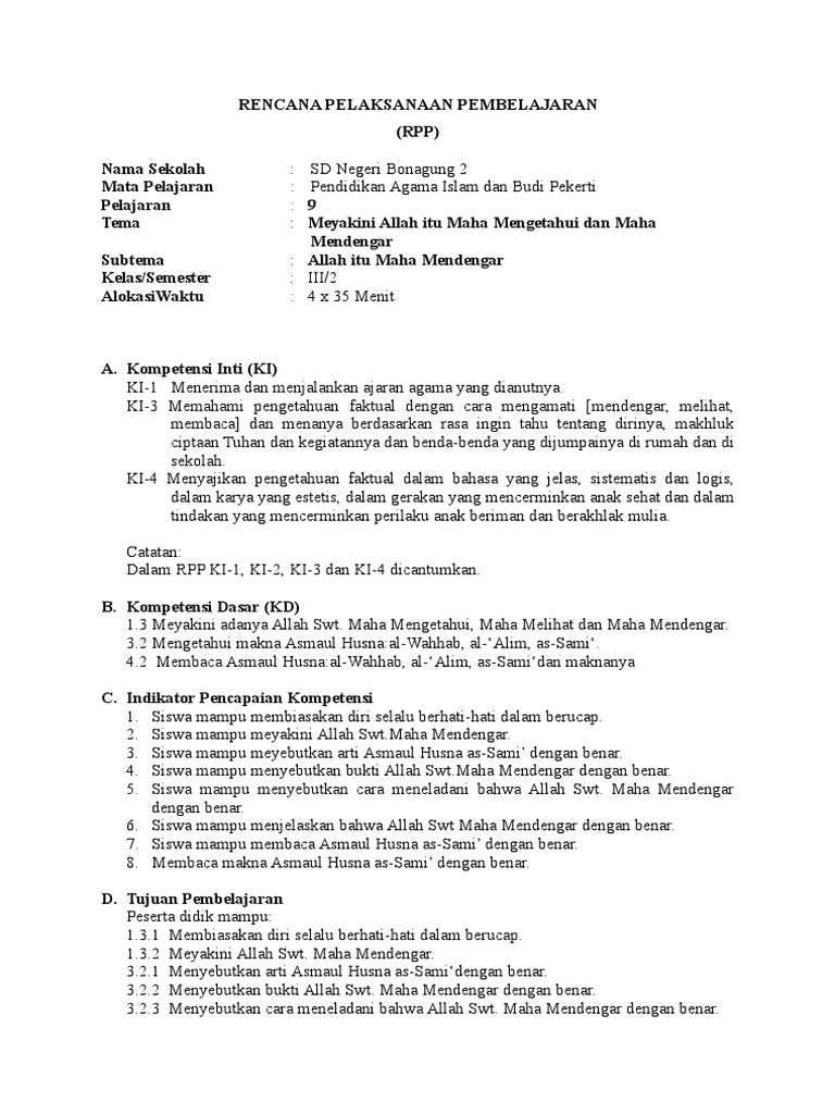 Allah Swt Maha Mendengar Merupakan Makna Dari Cara Golden