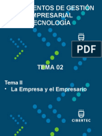 Tema 02 La Empresa y El Empresario