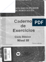 Caderno de Exercícios, Nivel III, CUI, Buenos Aires, Argentina