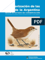 Categorizacion de Aves de La Argentina