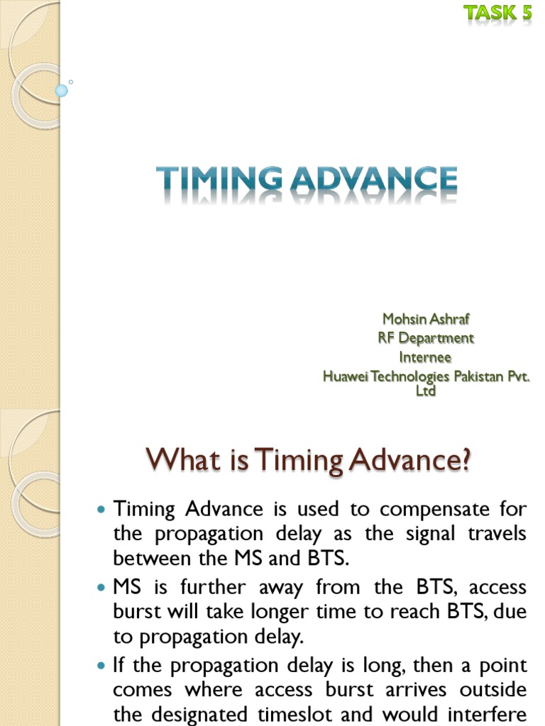 Timing Advance PDF Broadcast Engineering Networks