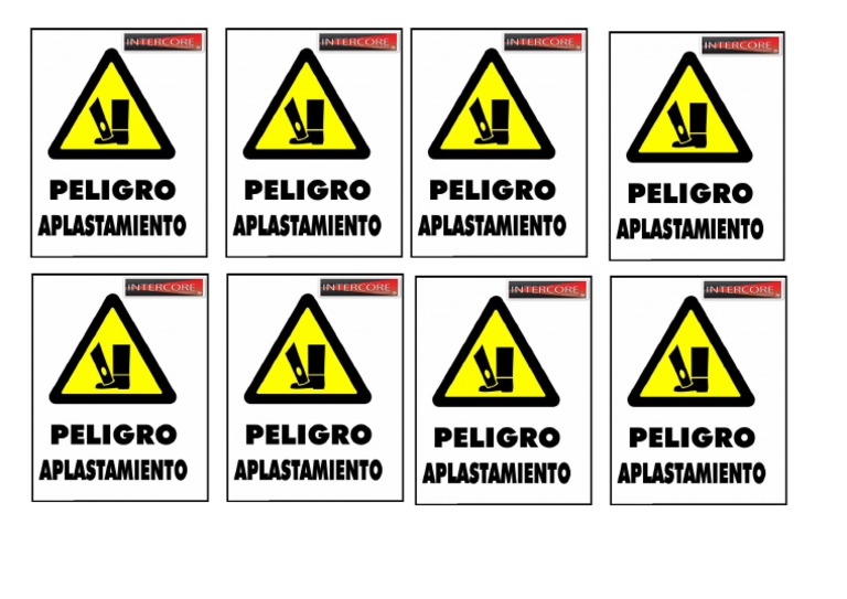 Rotulo Peligro Aplastamiento | PDF