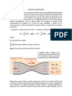 Ecuación de Bernoulli