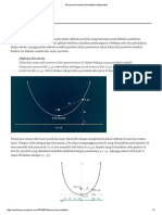 Persamaan Parabola Pendidikan Matematika PDF