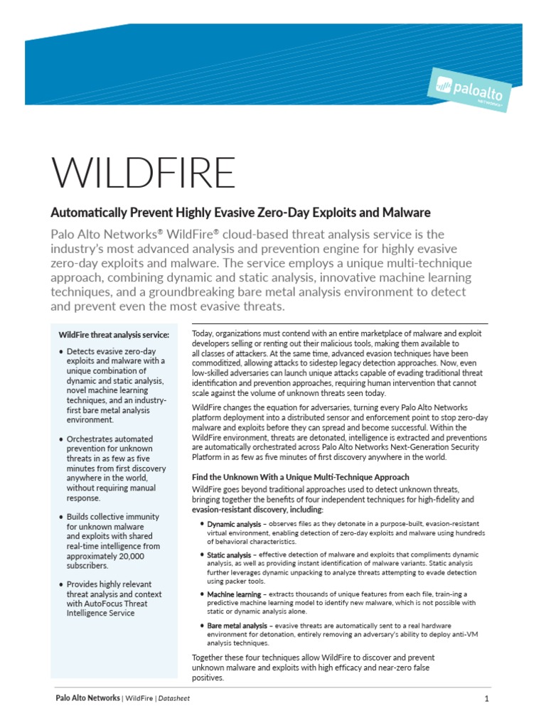 Wildfire | PDF | Cloud Computing | Malware