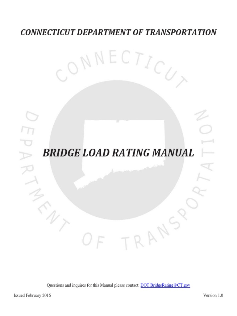 Conndot Load Rating Manual PDF Structural Load Strength Of Materials