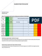 Collaborative Project Peer Evaluation