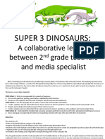 Super3 Dinosaur Lesson Plan