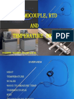 Thermocouple, RTD AND Temperature Switch: Trainer: Waheed Jillani (I.E-Ii)