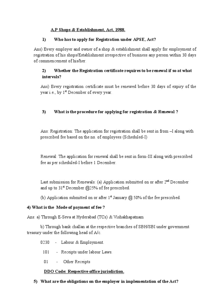 Service Compensation Under AP Shops Act | PDF | Overtime | Wage