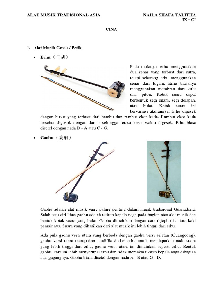 Alat Musik Tradisional Cina