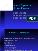 Occupational Exposure To Methylene Chloride: 29 CFR 1910.1052 29 CFR 1915.1052 29 CFR 1926.1152