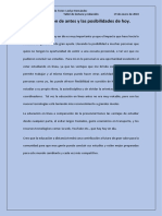 La Educación de Antes y Las Posibilidades de Hoy