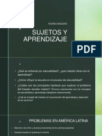 Sujetos y Aprendizaje, Baquero