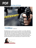 Gripped by The Fear of Crime