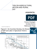 Presentation On Agricultural Transformation and Rural Development