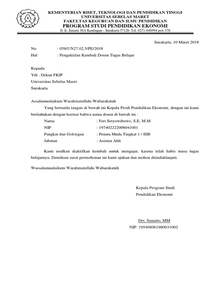 Contoh Surat Berhenti Mengajar Lates