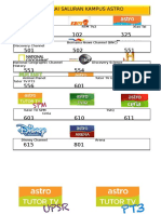 Senarai Saluran Kampus Astro