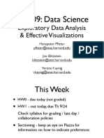 CS 109: Data Science: Exploratory Data Analysis & Effective Visualizations