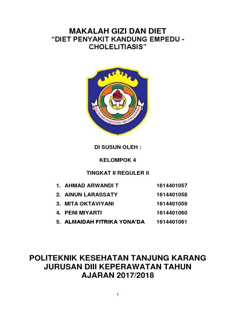 Diet Penyakit Kandung Empedu