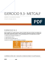 Ejercicio 9.3 (Metcalf)