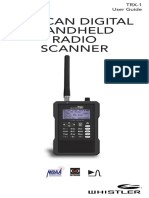 Whistler TRX 1 Scanner Radio Manual