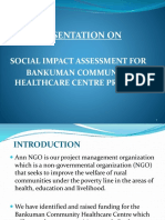 Social Impact Assessment Bankuman Community Healthcare Project
