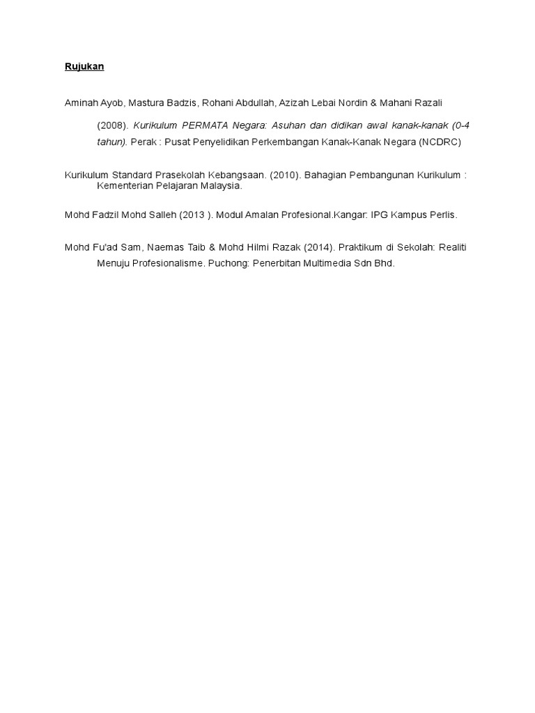 Rujukan | PDF