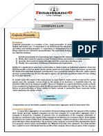 Company Law Notes PDF