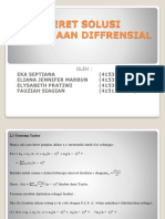 Deret Solusi Persamaan Diffrensial