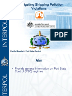 Investigating Shipping Pollution Violations: Pacific Module 6: Port State Control