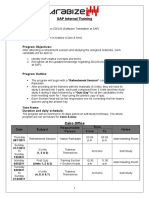 SAP Internal Training: Program Title: Intended Audience