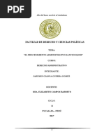 El Proceso Administrativo Sancionador