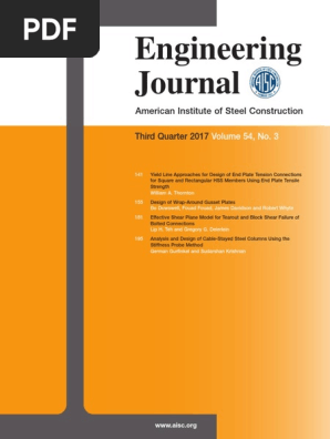 AISC Engineering Journal 2017 Third Quarter Vol 54-3