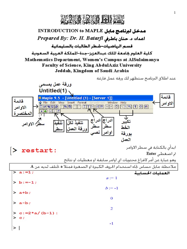 IntroToMaple | PDF