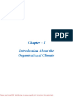 Chapter - I Introduction About The Organisational Climate