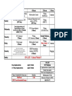 Monthly Daily Schedule April 18