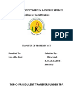 University of Petroleum & Energy Studies College of Legal Studies