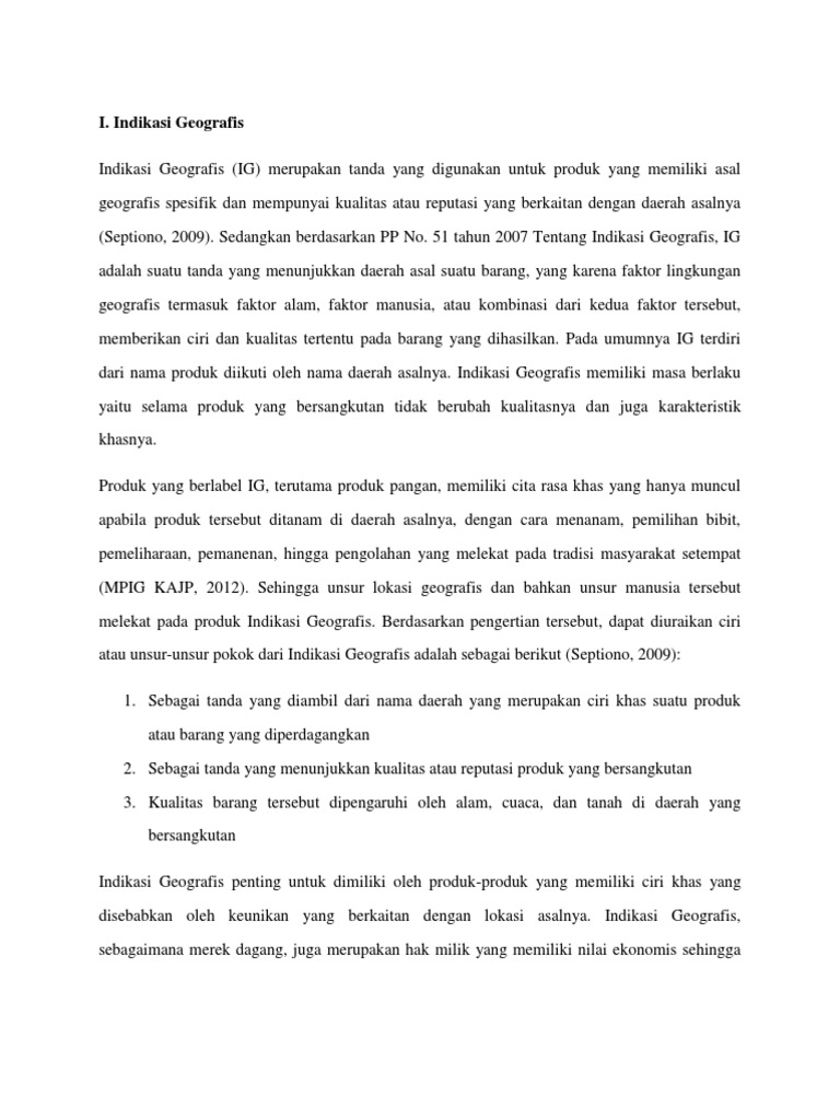 Indikasi Geografis Java Preanger | PDF