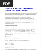 Download Contoh Soal Cerita Program Linear Dan Pembahasan by Yuan Dirgantara SN376084892 doc pdf