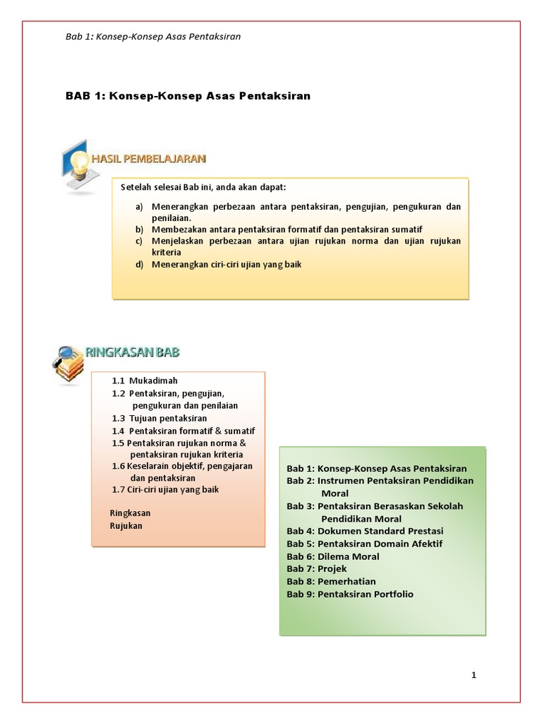 Konsep Asas Pentaksiran Pdf Pdf