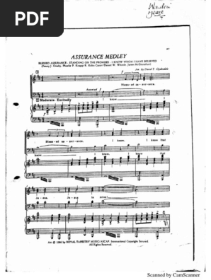 Assurance Medley Arranged By David T Clydesdale