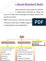 WBM (Water Bound Macadam) Roads