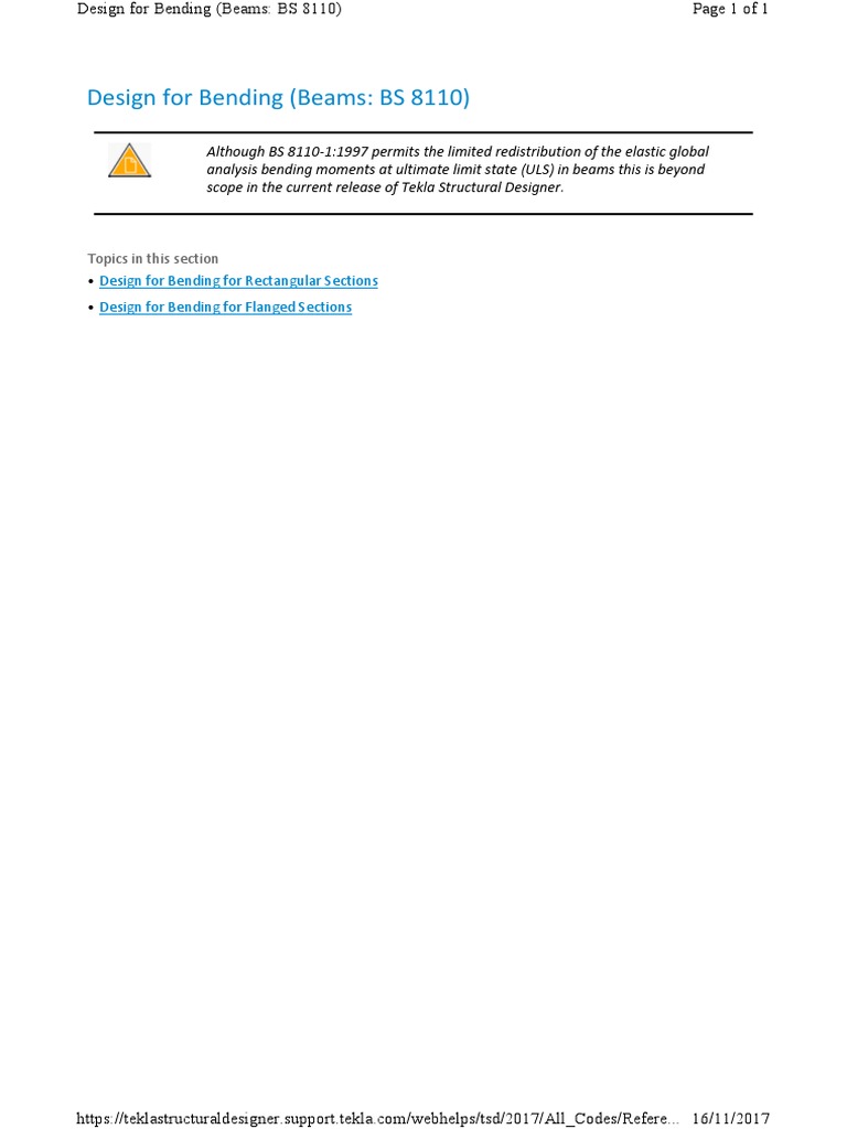 Deflection Check (Beams BS 8110) | PDF