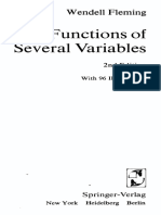 Wendell Fleming Functions of Several Variables