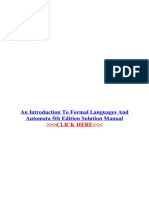 An Introduction to Formal Languages and Automata 5th Edition Solution Manual