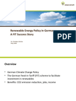 Renewable Energy Policy in Germany: A FIT Success Story: Dr. Christine Wörlen May 2009