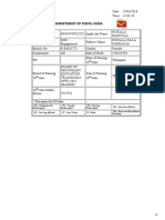 Department of Posts: India: Description For PH Codes