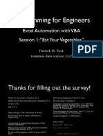 Programming for Engineers: Automate Excel with VBA